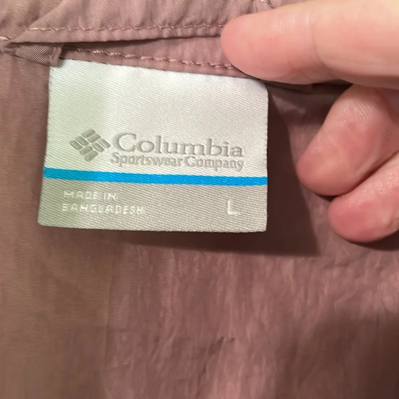 Vintage Columbia Women’s Windbreaker Jacket Lilac Purple Size Large - Picture 3 of 8